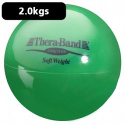 Pelota carga ligera 2.0 kg Theraband verde diámetro 11.5 cm - Envío Gratuito