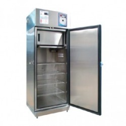 Refrigerador vertical de 17 pies para vacunas y biológicos de acero inox. 1 puerta sólida - Envío Gratuito