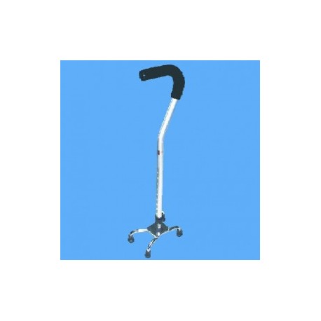 Bastón de 4 apoyos con extensión tipo cuello de ganso - Envío Gratuito