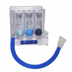 Inspirómetro incentivo desechable TRI-FLO II para ejercicio respiratorio c/10 unidades - Envío Gratuito