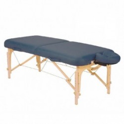 Mesa para masaje plegable SPIRIT II azul místico con soporte para cabeza y bolsa negra - Envío Gratuito