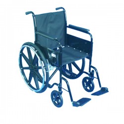 Silla de ruedas pedal abatible con extensión fabricada en acero acabado pintura en polvo - Envío Gratuito