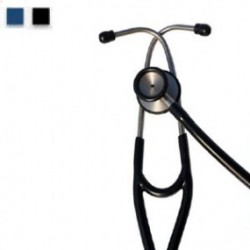 Estetoscopio Medstar de acero inoxidable para cardiología color azul y negro - Envío Gratuito