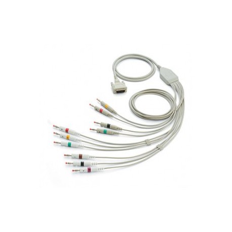 Cable de 10 puntas para electros CP50 CP150 y AT-1 aha banana - Envío Gratuito