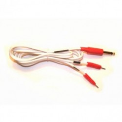 Cable estéreo 2 pin rojo 1.8 M - Envío Gratuito