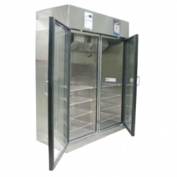 Refrigerador vertical de 30 pies para farmacia esmaltado con 2 puertas de cristal - Envío Gratuito