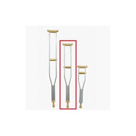 Muletas de aluminio mediana altura máxima 134cm - Envío Gratuito