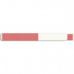 Brazalete de identificación térmico scanband adulto rojo de 1 1/8 con 500 - Envío Gratuito