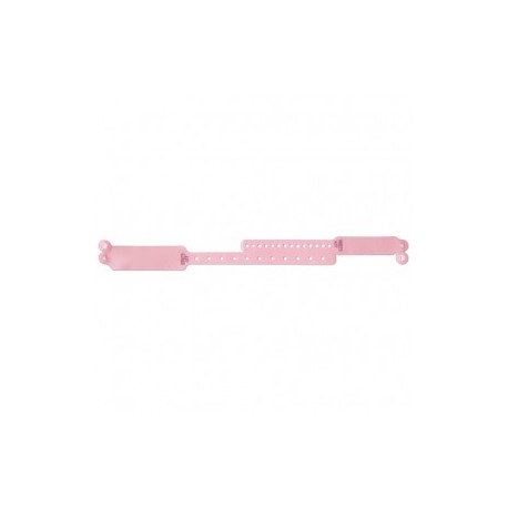 Brazalete de identificacion madre / hijo rosa con tarjeta de id (con 150) - Envío Gratuito