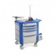 Carro para emergencias 575 x 965 x 984 mm con 4 cajones - Envío Gratuito